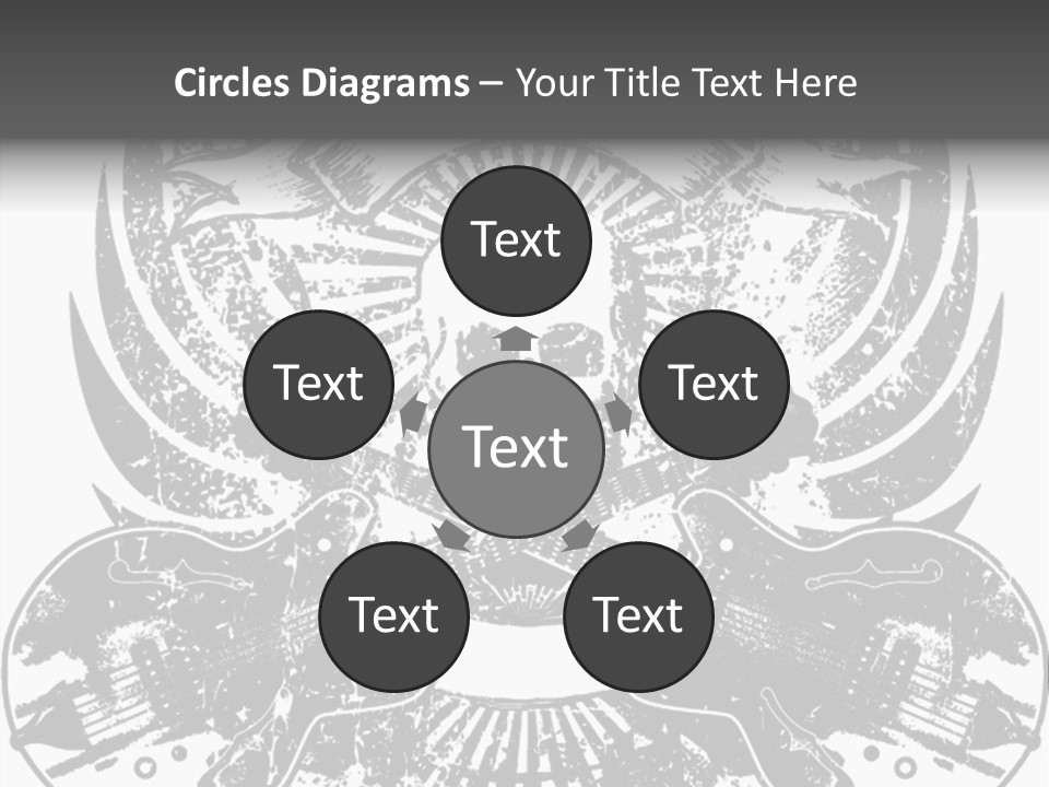 Rock Guitar Tattoo PowerPoint Template