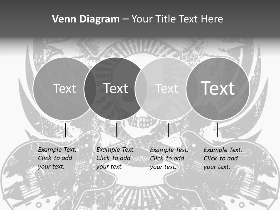 Rock Guitar Tattoo PowerPoint Template