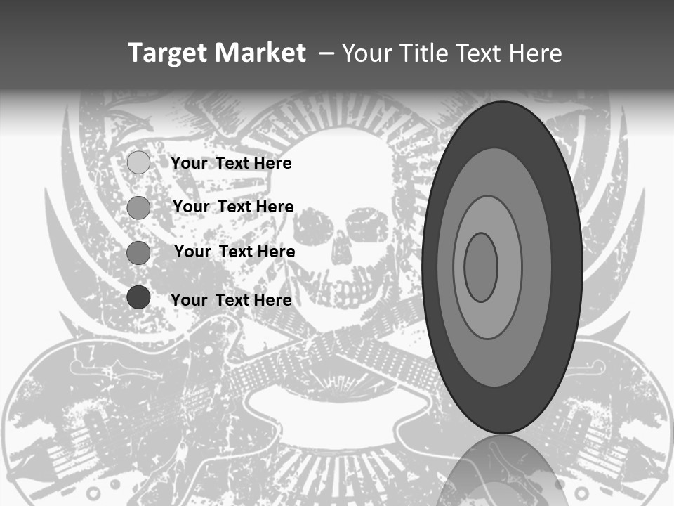 Rock Guitar Tattoo PowerPoint Template