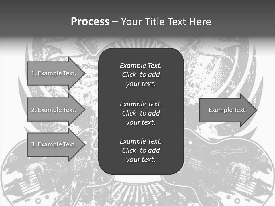 Rock Guitar Tattoo PowerPoint Template