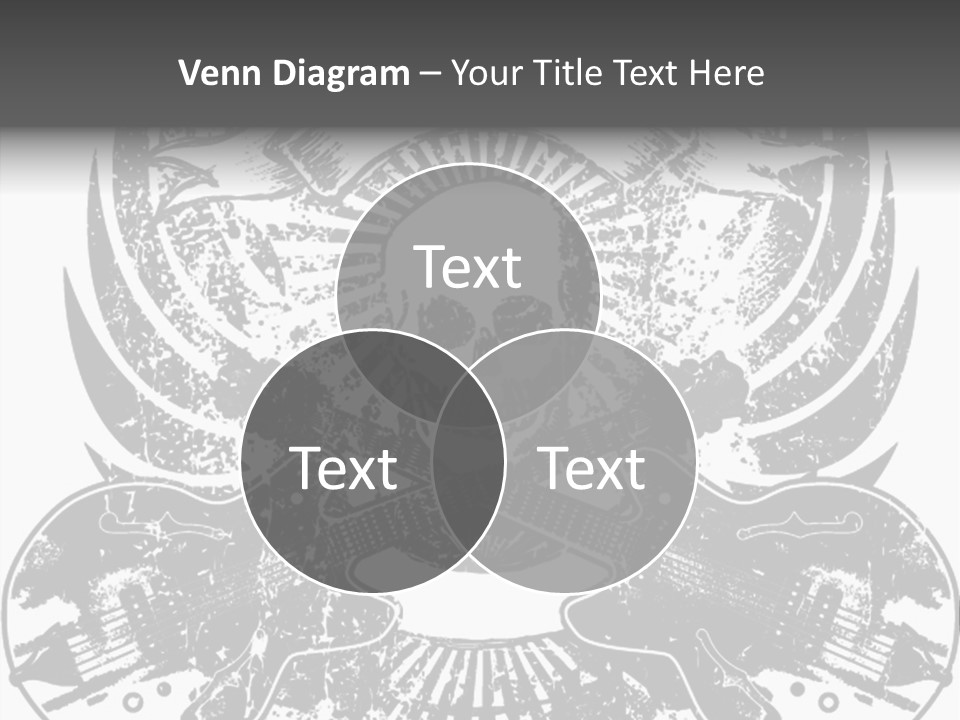 Rock Guitar Tattoo PowerPoint Template