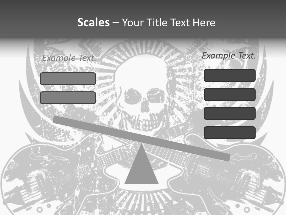 Rock Guitar Tattoo PowerPoint Template