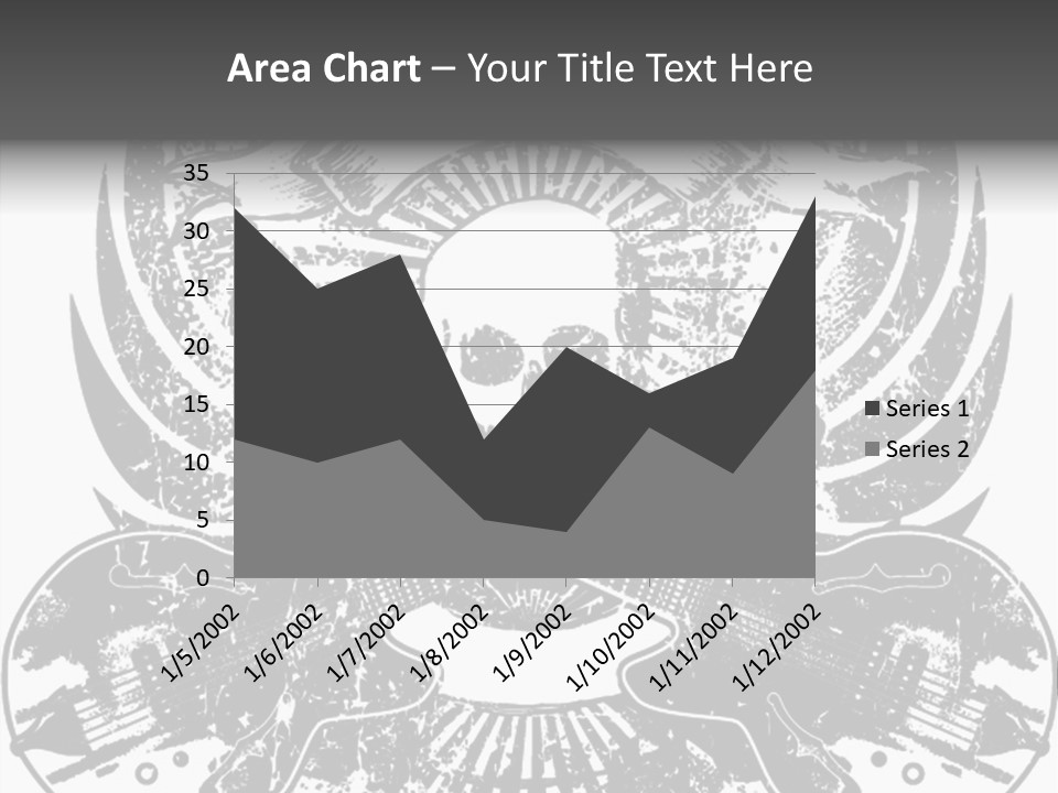 Rock Guitar Tattoo PowerPoint Template