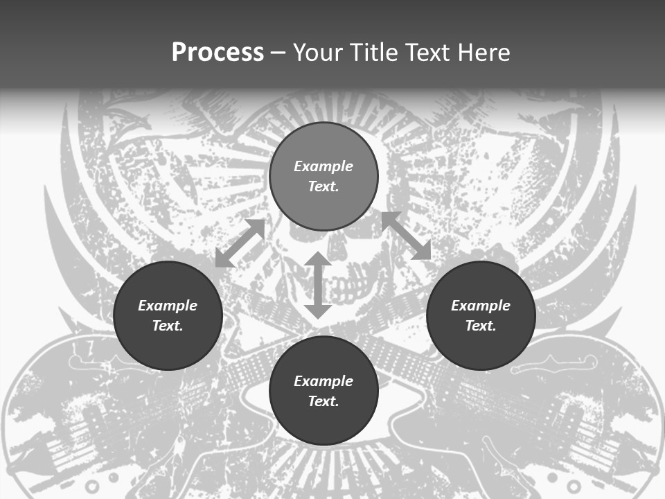 Rock Guitar Tattoo PowerPoint Template