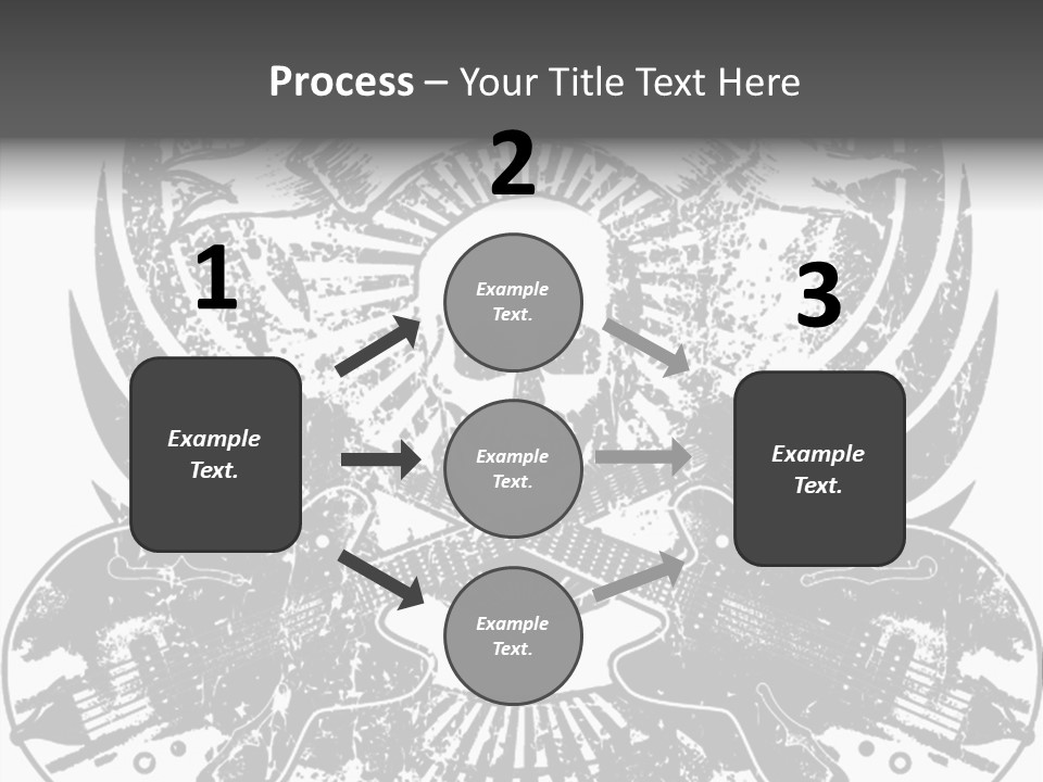 Rock Guitar Tattoo PowerPoint Template