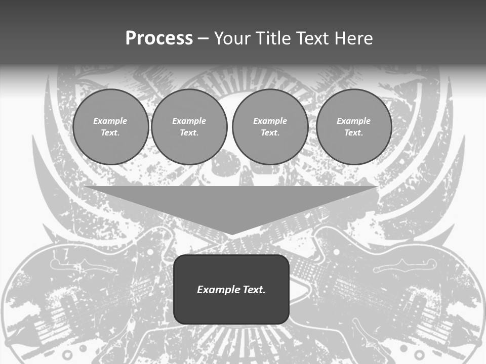 Rock Guitar Tattoo PowerPoint Template