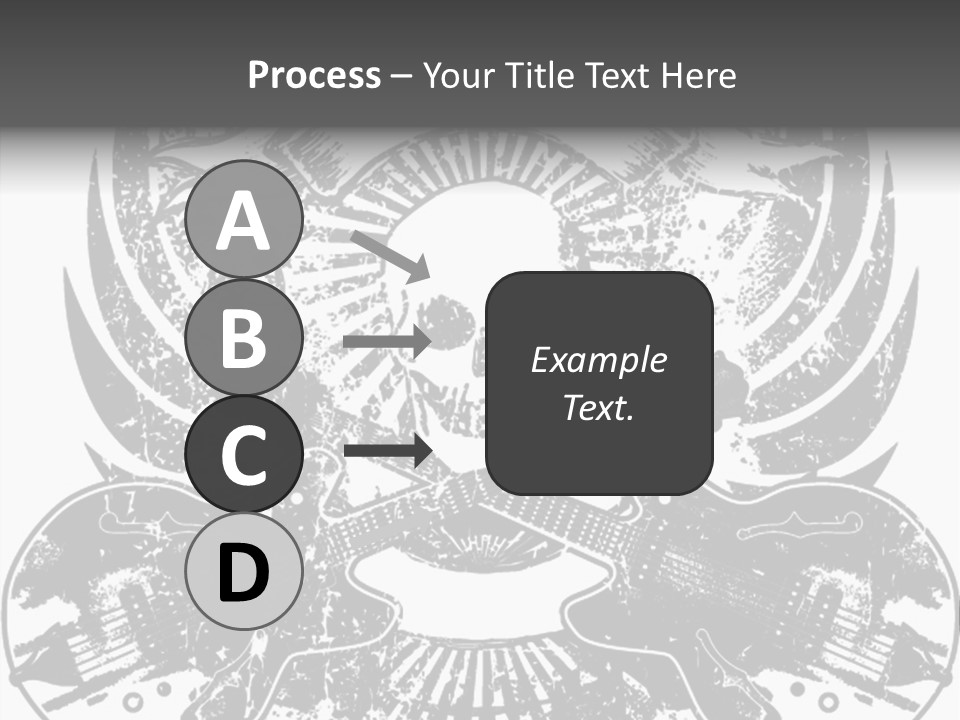 Rock Guitar Tattoo PowerPoint Template