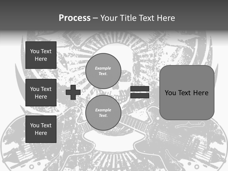 Rock Guitar Tattoo PowerPoint Template