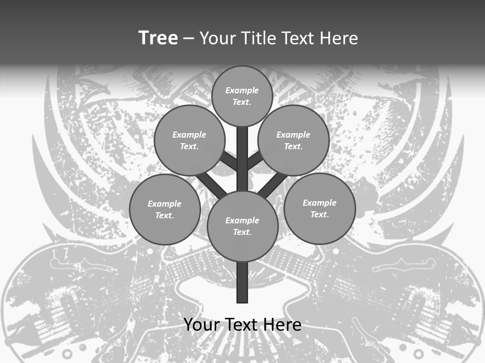 Rock Guitar Tattoo PowerPoint Template