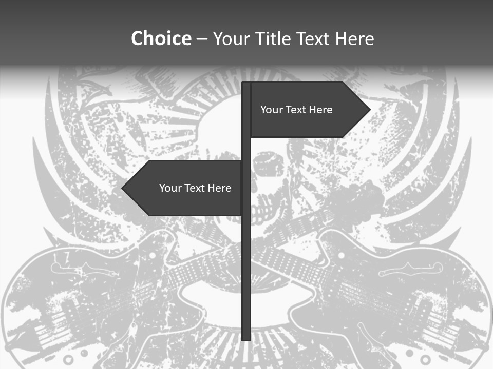 Rock Guitar Tattoo PowerPoint Template