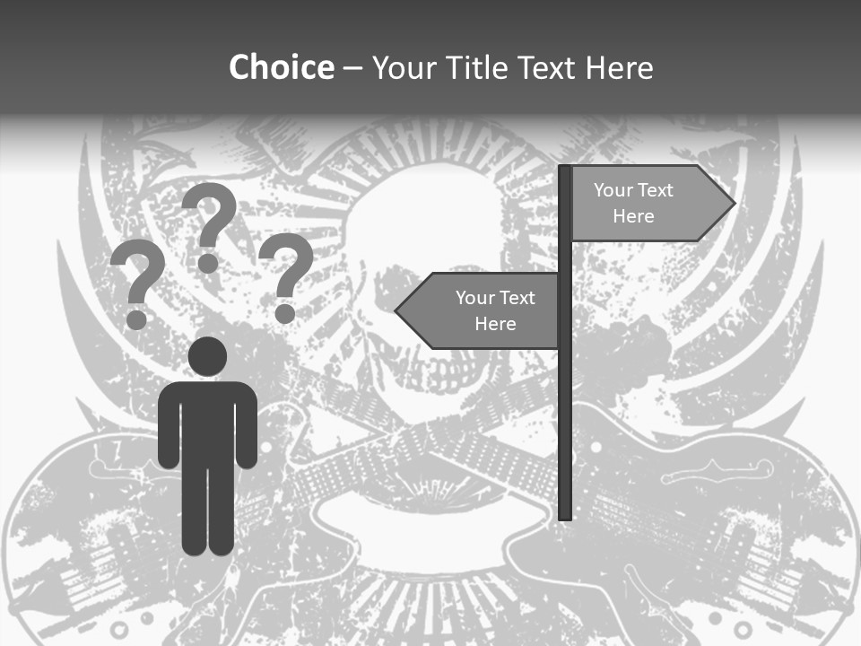 Rock Guitar Tattoo PowerPoint Template