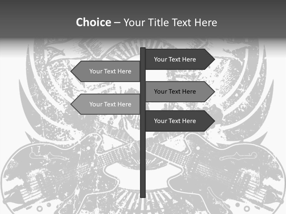 Rock Guitar Tattoo PowerPoint Template