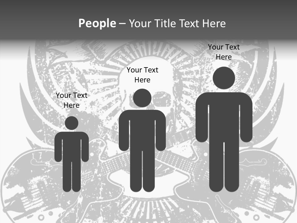 Rock Guitar Tattoo PowerPoint Template