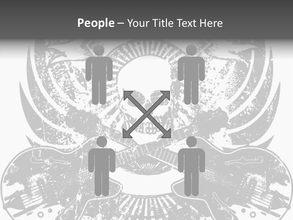 Rock Guitar Tattoo PowerPoint Template