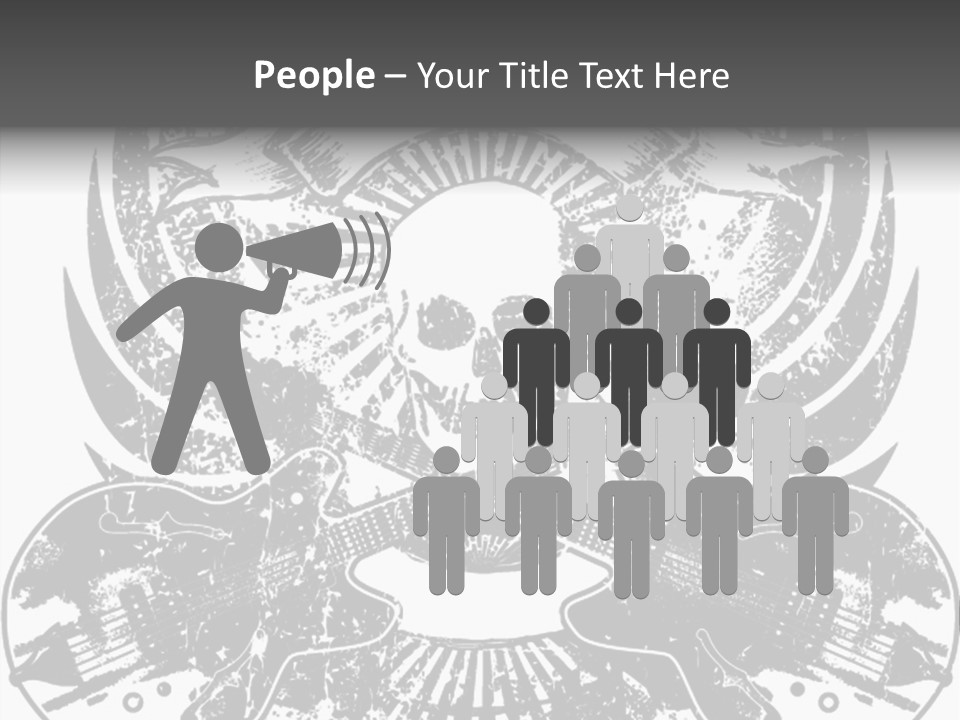 Rock Guitar Tattoo PowerPoint Template