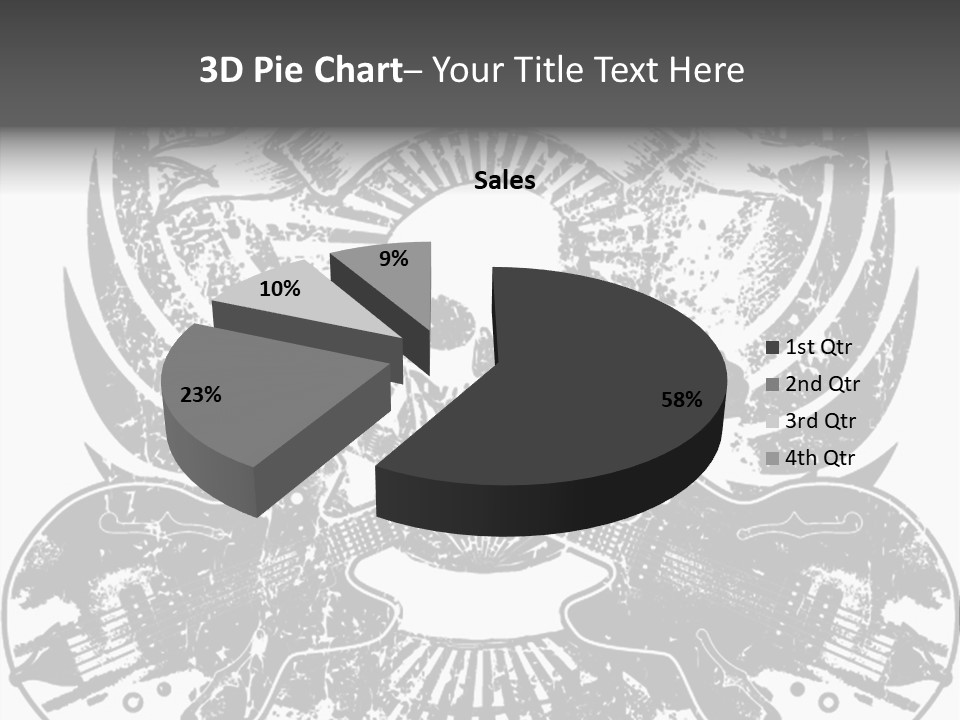 Rock Guitar Tattoo PowerPoint Template