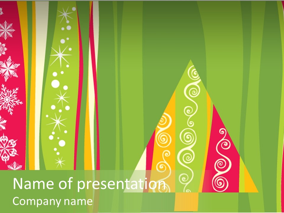 A Green And Red Abstract Powerpoint Presentation PowerPoint Template