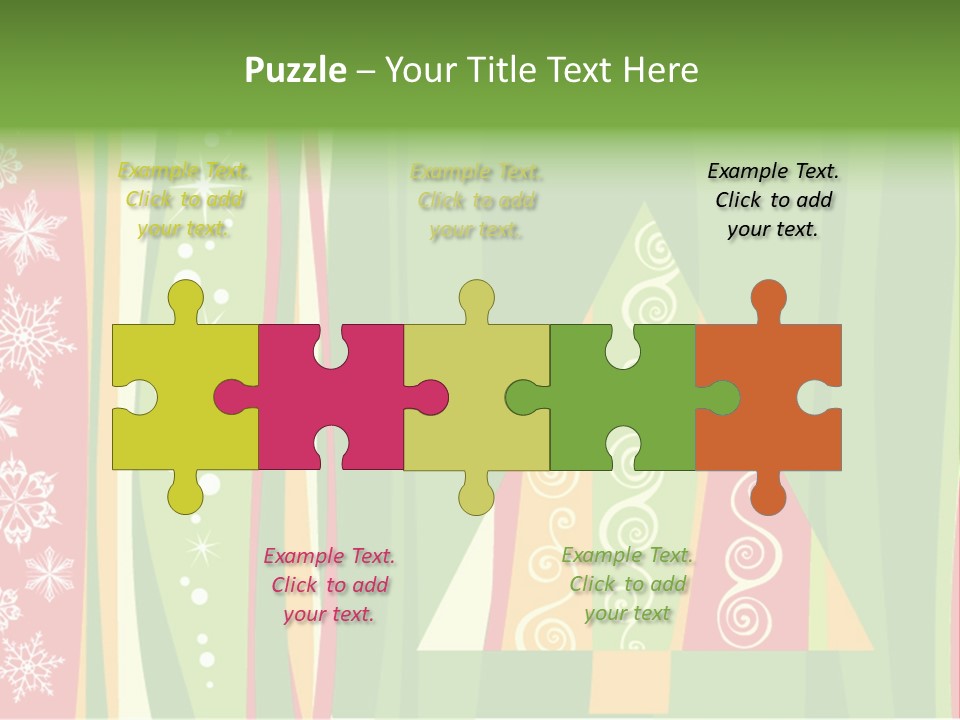 A Green And Red Abstract Powerpoint Presentation PowerPoint Template