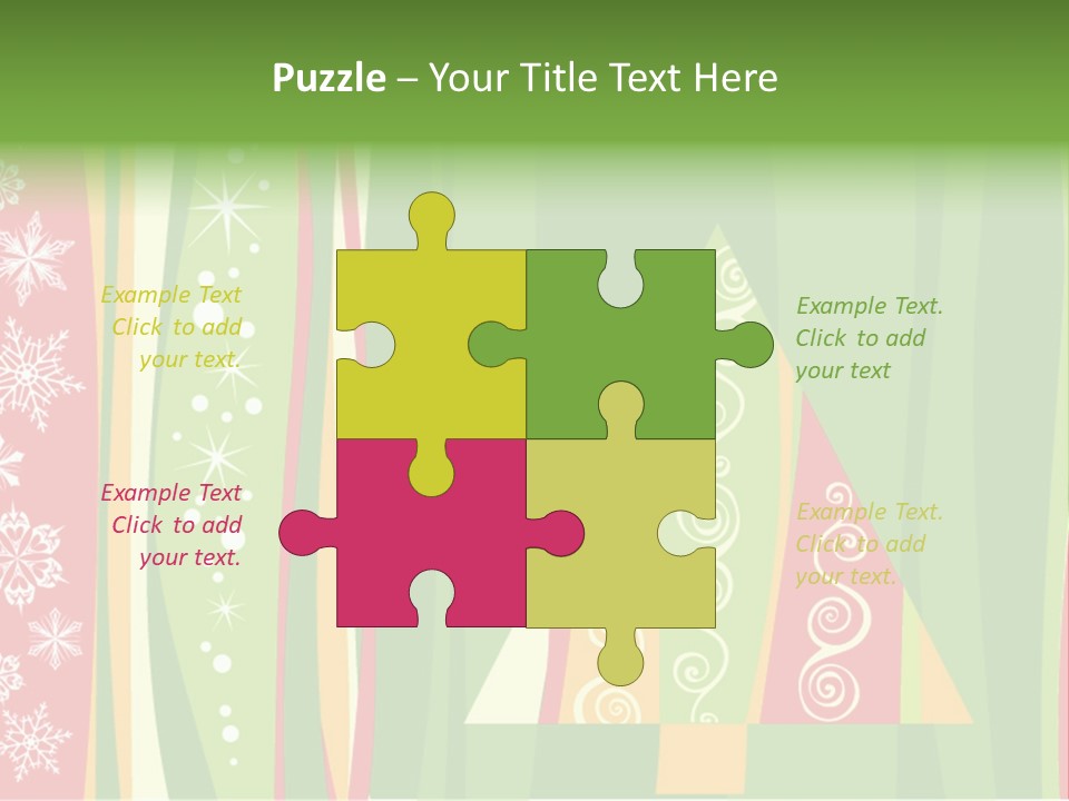 A Green And Red Abstract Powerpoint Presentation PowerPoint Template