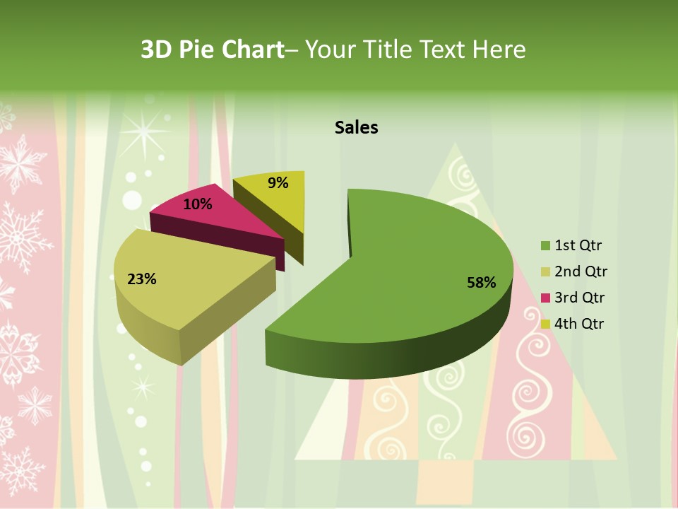 A Green And Red Abstract Powerpoint Presentation PowerPoint Template