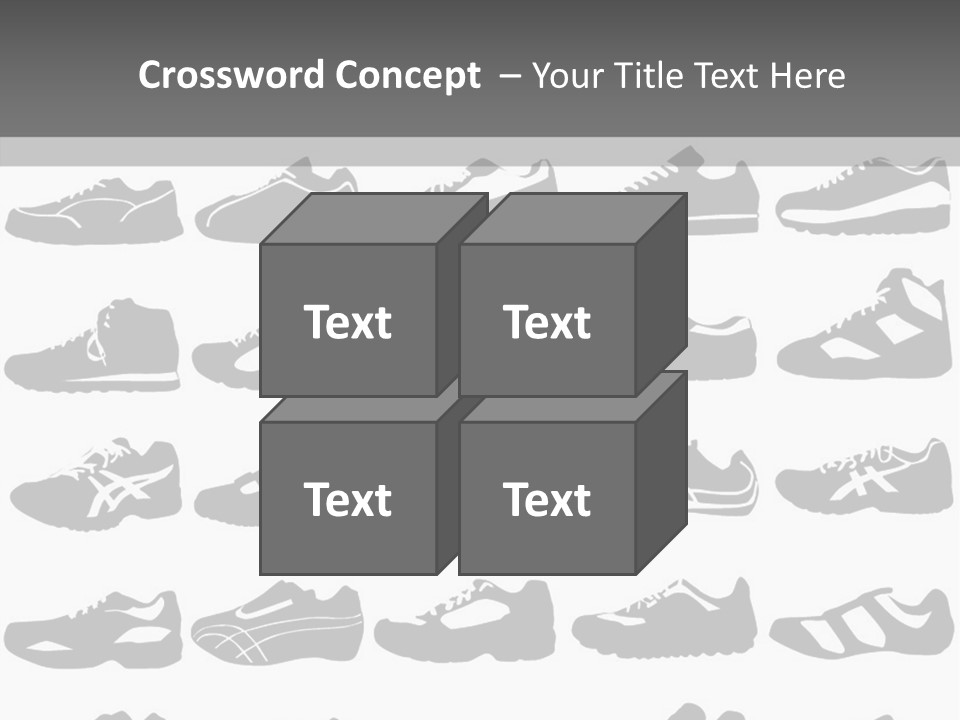 Trial Shoes Football PowerPoint Template