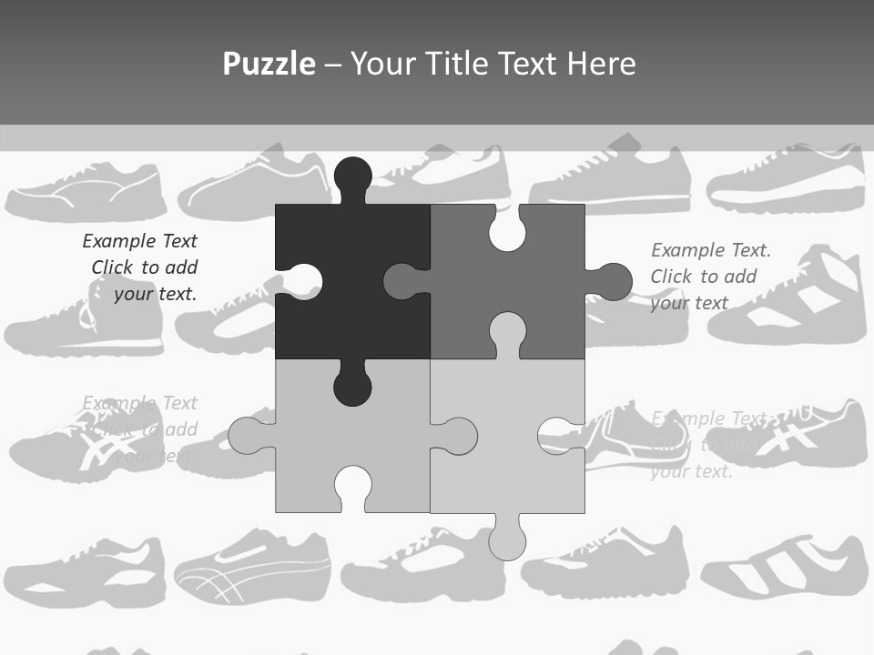 Trial Shoes Football PowerPoint Template
