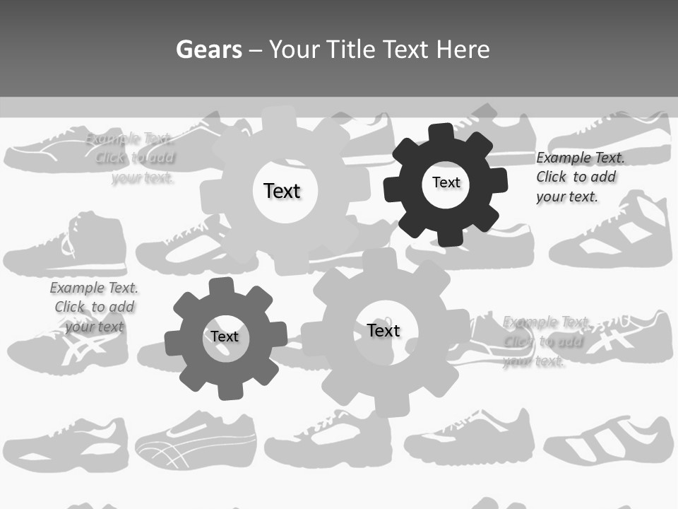 Trial Shoes Football PowerPoint Template