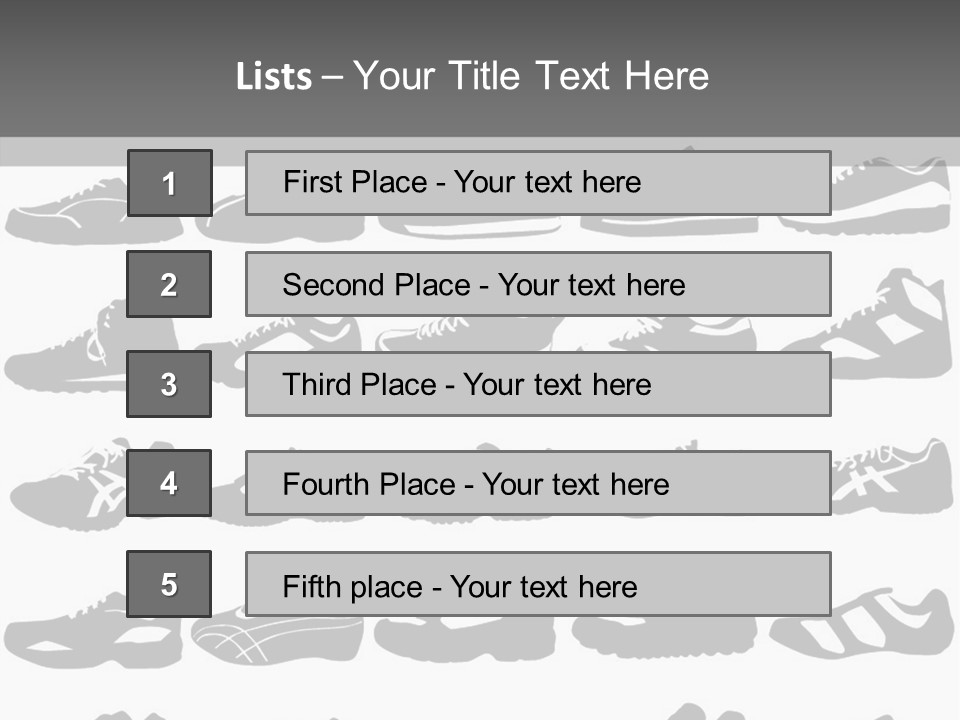 Trial Shoes Football PowerPoint Template
