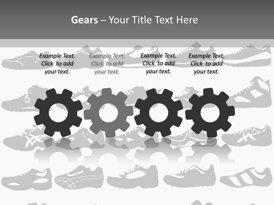 Trial Shoes Football PowerPoint Template