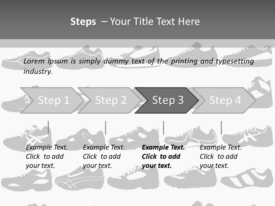 Trial Shoes Football PowerPoint Template