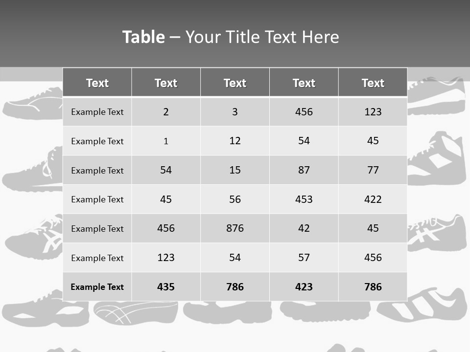 Trial Shoes Football PowerPoint Template