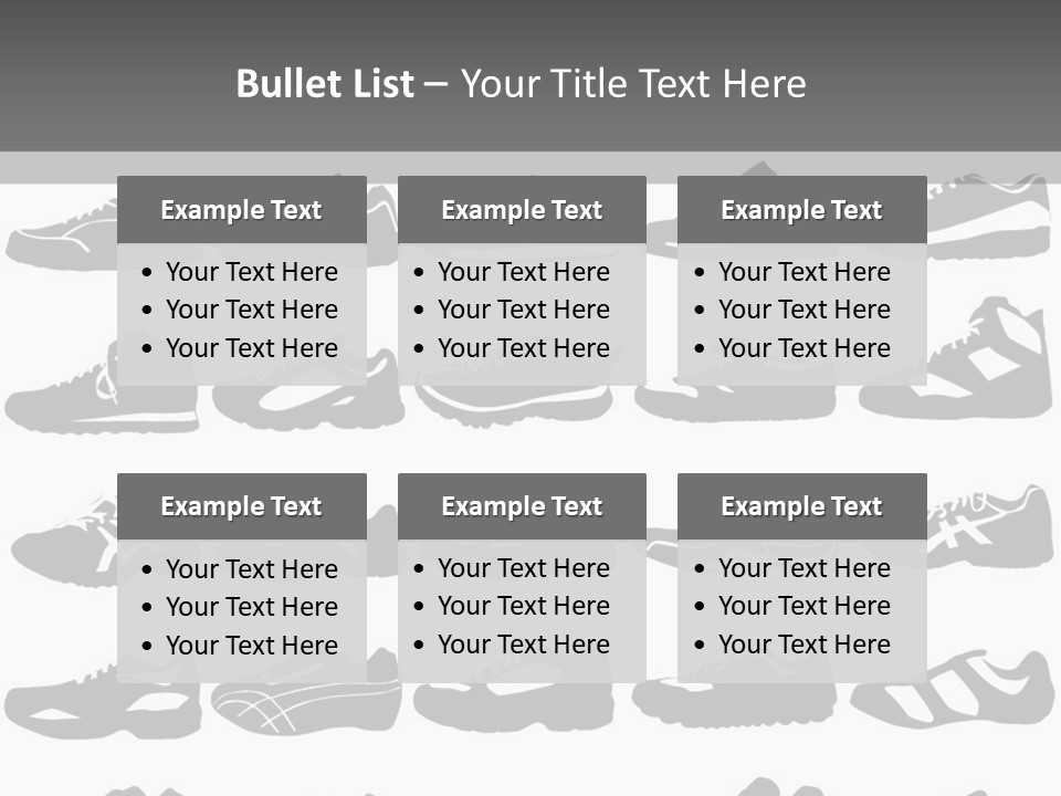 Trial Shoes Football PowerPoint Template