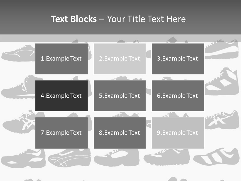 Trial Shoes Football PowerPoint Template