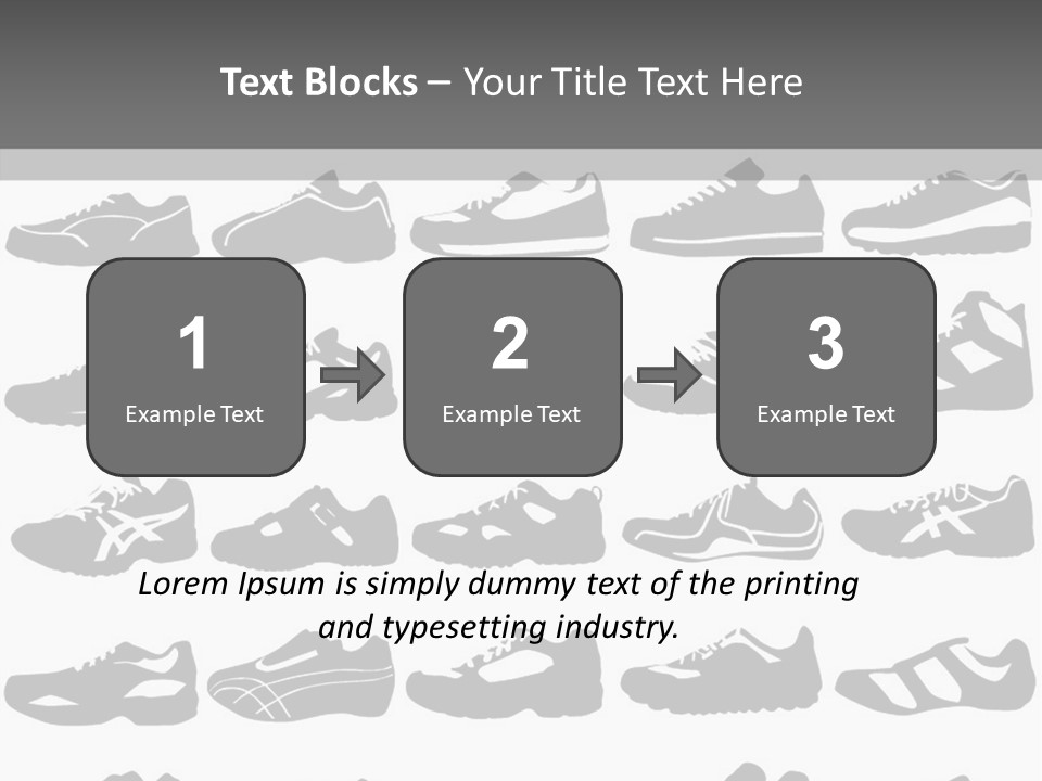 Trial Shoes Football PowerPoint Template