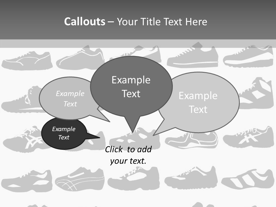 Trial Shoes Football PowerPoint Template