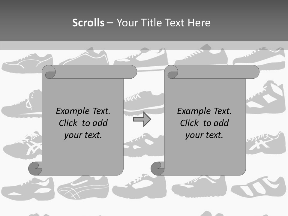 Trial Shoes Football PowerPoint Template