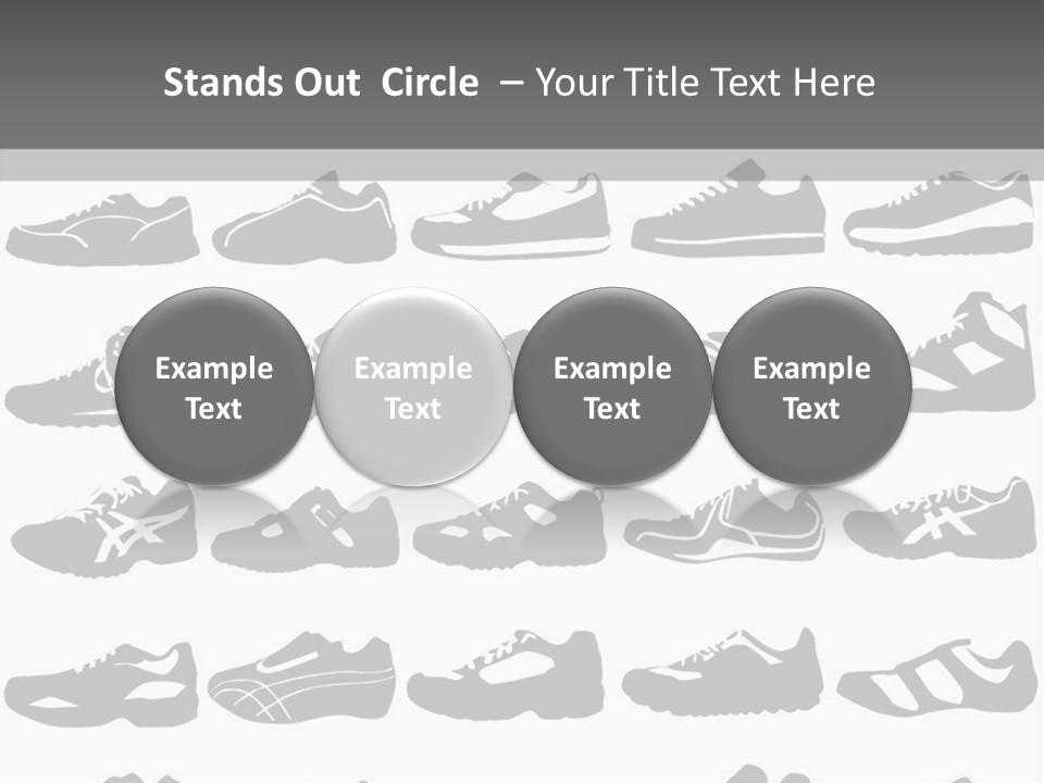 Trial Shoes Football PowerPoint Template