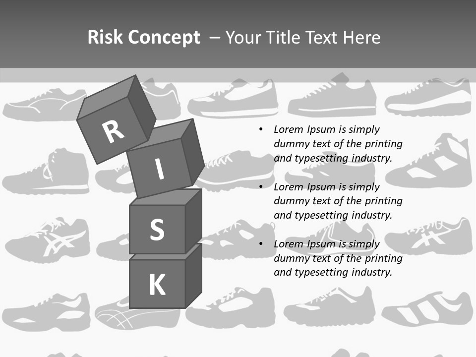 Trial Shoes Football PowerPoint Template