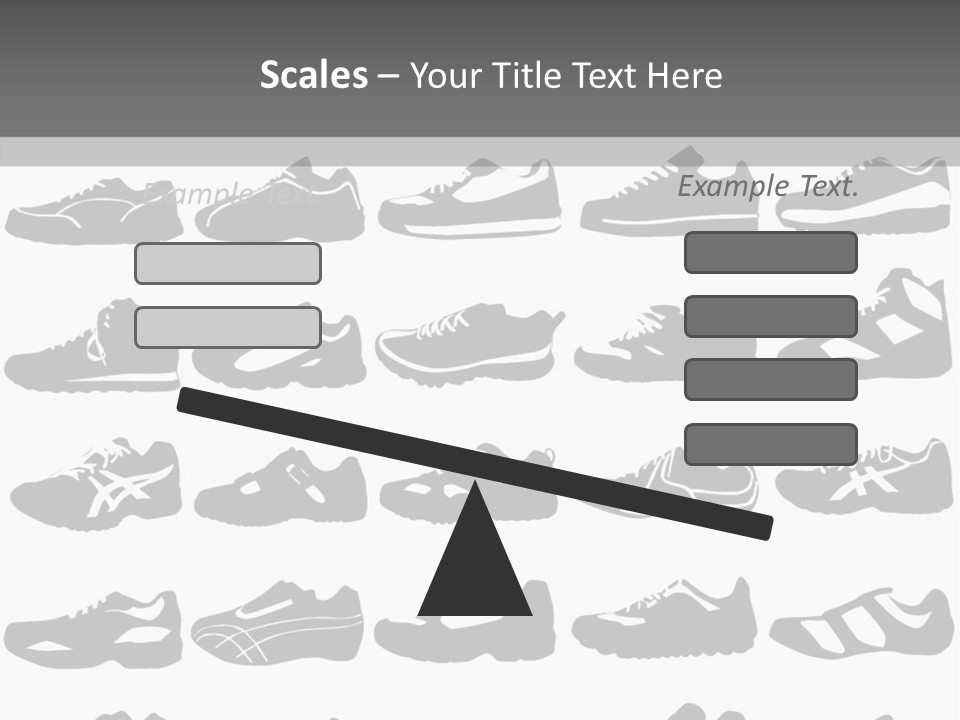 Trial Shoes Football PowerPoint Template