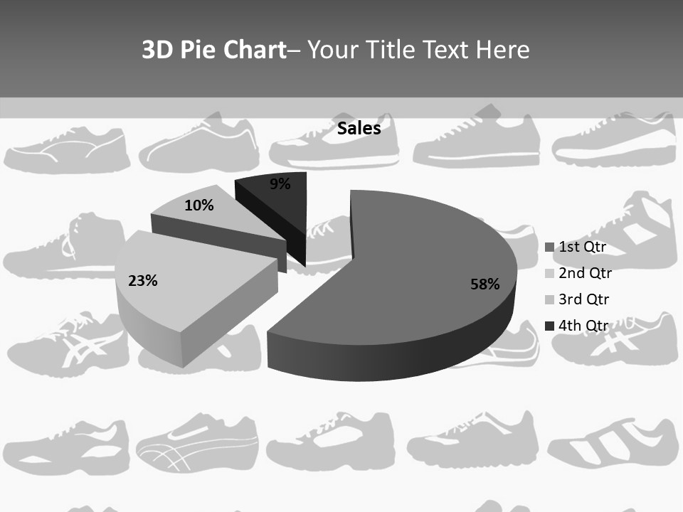 Trial Shoes Football PowerPoint Template