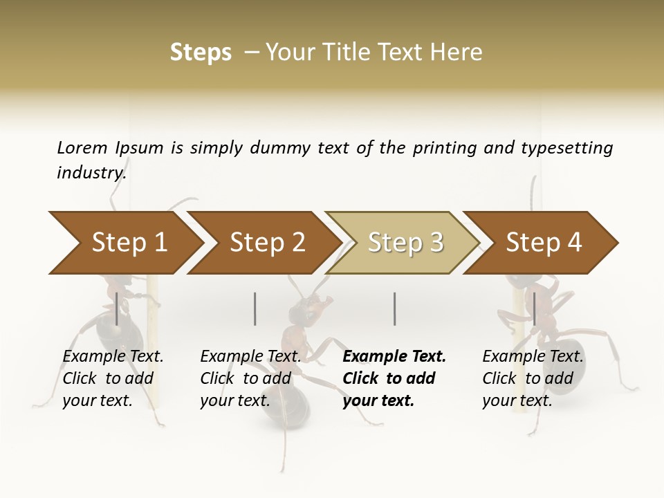 A Group Of Ants Standing Next To Each Other PowerPoint Template