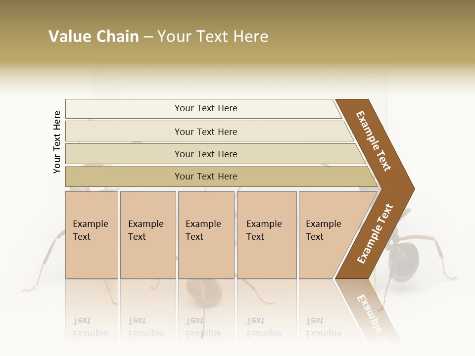 A Group Of Ants Standing Next To Each Other PowerPoint Template