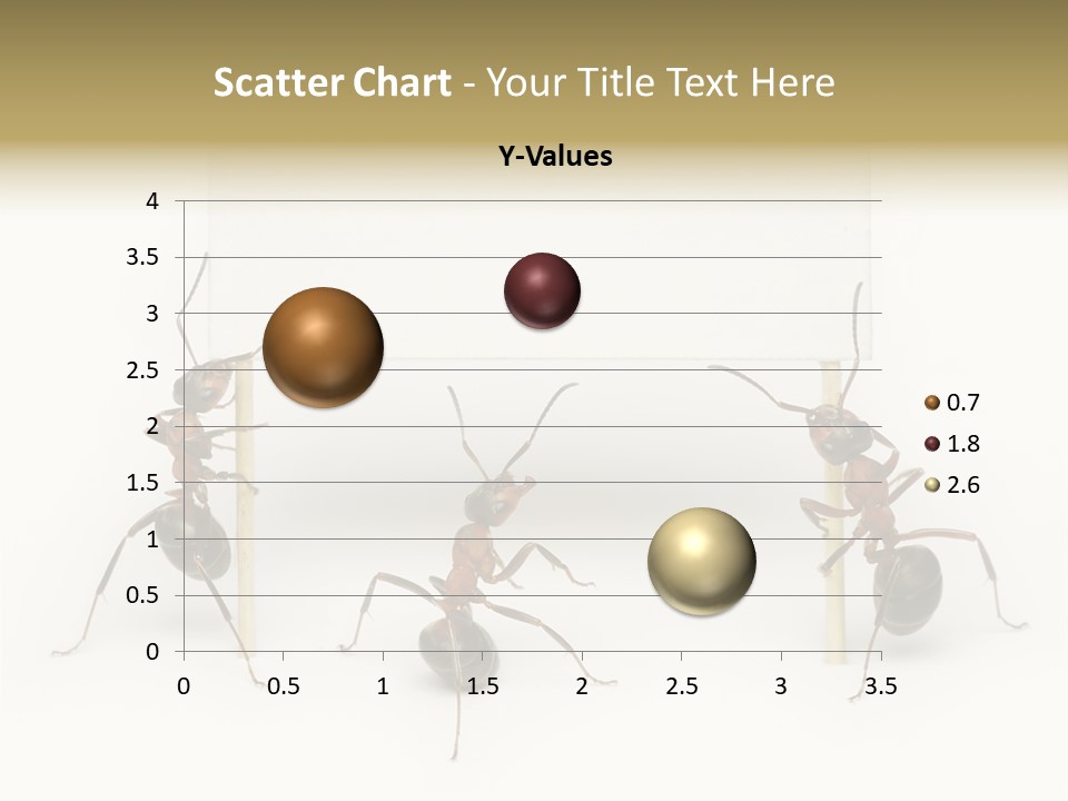 A Group Of Ants Standing Next To Each Other PowerPoint Template