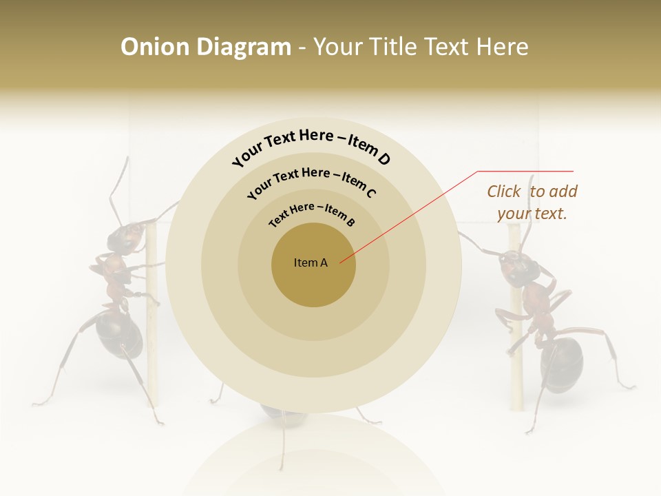 A Group Of Ants Standing Next To Each Other PowerPoint Template