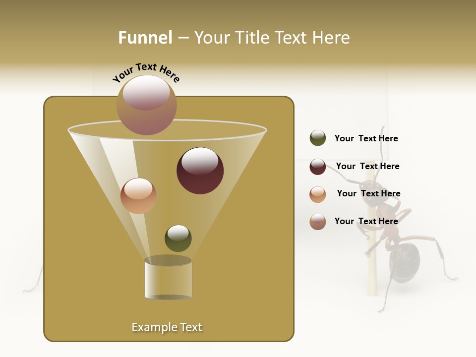 A Group Of Ants Standing Next To Each Other PowerPoint Template