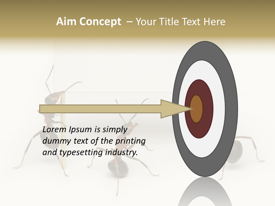 A Group Of Ants Standing Next To Each Other PowerPoint Template