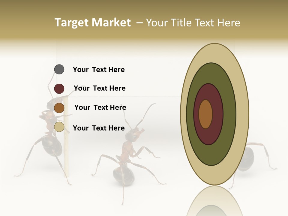 A Group Of Ants Standing Next To Each Other PowerPoint Template