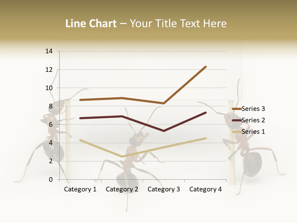 A Group Of Ants Standing Next To Each Other PowerPoint Template