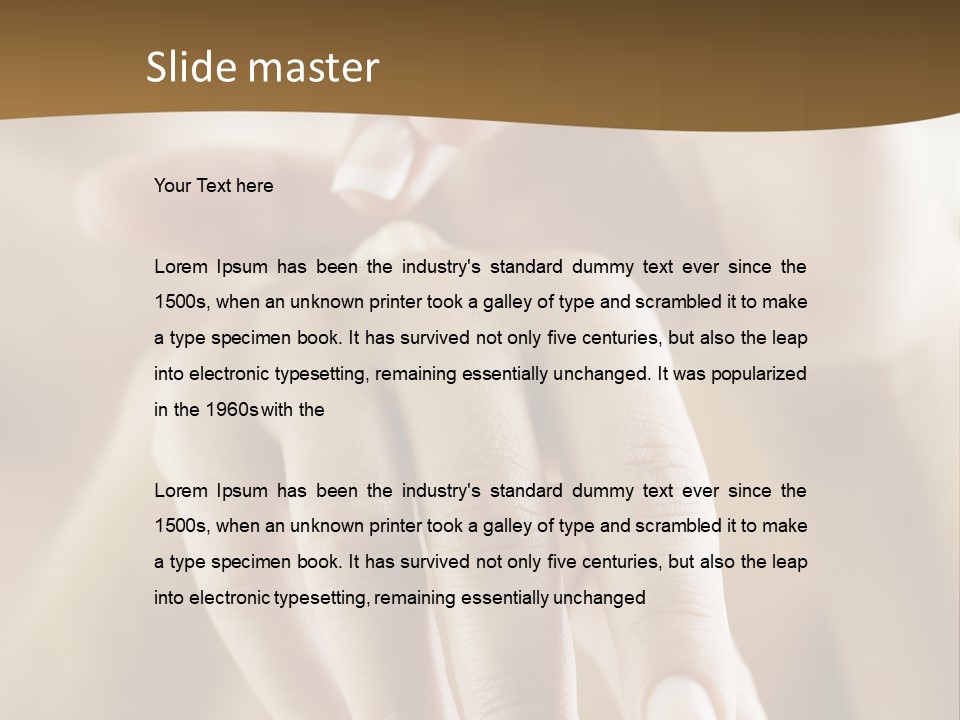 Hands Creme Moisturizer PowerPoint Template