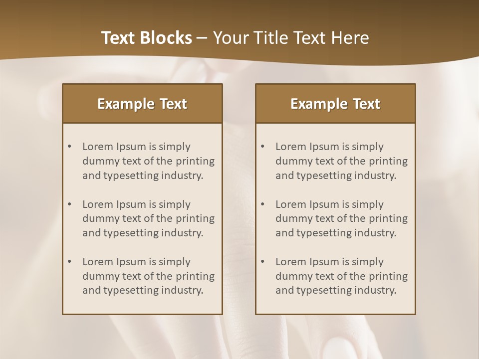 Hands Creme Moisturizer PowerPoint Template